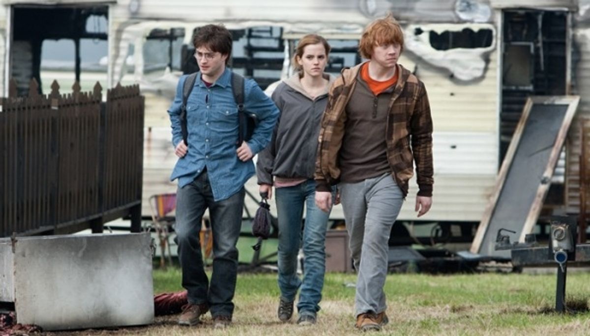 Daniel Radcliffe, Emma Watson and Rupert Grint at 